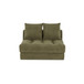 Davie - Slipper Chair - Olive Green