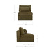 Swift - Slipper Chair - Dark Green