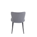 Gray Velvet Wing Back Dining Chair