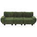 3 Seater Sofa Couch With Curved Armrests