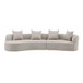 Elegant Curved Sectional Sofa With Full Foam Comfort