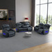 Blackish Gray Breathable Leather Reclining Living Room Set GN4639 by G-Furniture