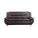 Brown Breathable Leather Living Room 3-Piece Sofa Set