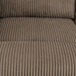 Brown Stripe Fabric Living Room Sectional