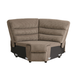 Brown Stripe Fabric Living Room Sectional