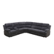 Dark Gray Corduroy Living Room Sectional