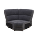 Dark Gray Corduroy Living Room Sectional