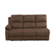 Brown Pineapple Fabric Living Room Sectional