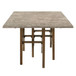 Oleia - Dining Table With Engineered Marble - Natural Marble & Walnut