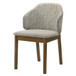 Oleia - Side Chair (Set of 2) - Chenille & Walnut