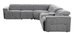 Nexus 6-Piece Power Reclining Sectional in Fabric