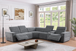 Nexus 6-Piece Power Reclining Sectional in Fabric