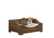 Gibson - Alder Wood Finish Comfy Pet Bed With Cushion - Brown
