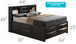 Modern Design Storage Bed With Bookcase Headboard