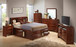 Modern Design Storage Bed With Bookcase Headboard