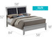Padded Headboard Design Panel Bed