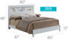 Bed With Transitional Design Stylish