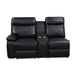 Dark Breathable Semi-Faux Leather Sectional