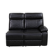 Dark Breathable Semi-Faux Leather Sectional