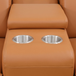 Orange Yellow Top Breathing Leather Sectional
