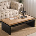 Coffee Table Rectangular Center Table For Living Room - Black / Natural / Multi / Natural Multi / Natural Wood / Natural Wood Wash