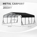 Heavy Duty Carport, All Weather Shelter - Black