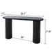 Fluted Cylinder Console Table - Black