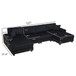 U-Shaped Convertible Sofa, 4 Seater Large Living Room Lounge