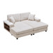 Convertible Sectional Sofa, Sleeper Oversized Living Room Lounge