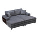 Convertible Sectional Sofa, Sleeper Oversized Living Room Lounge