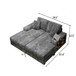 Convertible Sectional Sofa, Sleeper Oversized Living Room Lounge
