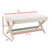 Comfort Double Bench Upholstered With X Crossed Legs