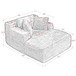 Chaise Lounge Sofa Bed With Deep Seat For Living Room