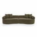 4 Seater Curved Cloud Sectional Sofa
