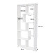 Asymmetrical Display Shelf & Bookcase, 5 Tier
