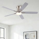 Mordern Flush Mount Ceiling Fan With Light And Remote Control
