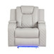Benz - LED & Power Recliner Chair With Adjustable Headrest