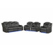 Benz - Power Recliner Set With LED Lighting And USB Charging