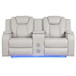 Benz - Power Reclining Loveseat With LED Lighting And Built In USB