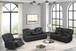 Granada Reclining Set in Black 606240by Generation Trade