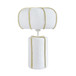 Looma - Cotton Mache Table Lamp - White / Green