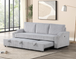 Lillian Sofa with Pull-Out Bed in Corduroy