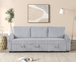 Lillian Sofa with Pull-Out Bed in Corduroy 520030 by Generation Trade
