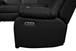 Bravo Power Reclining Sectional in Leather Air