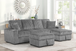 Cozy Lounge Corduroy with Storage Ottoman 516030 by Generation Trade