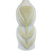 Edith - Curved Papier Mache Flower Pleated Table Lamp - Cream