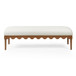 Oodle - Vegan Mohair Bench, Walnut Legs