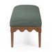 Oodle - Vegan Mohair Bench, Walnut Legs