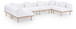 Laguna - 6 Piece 142" Outdoor Patio Modular Sectional