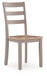 Harperfeld - Dining Room Side Chair (Set of 2) - Natural / Gray